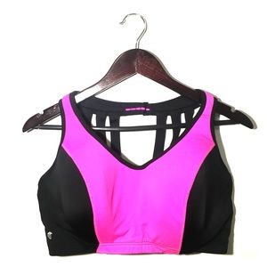 Pink and Black sports bra from Lane Bryant 42DD